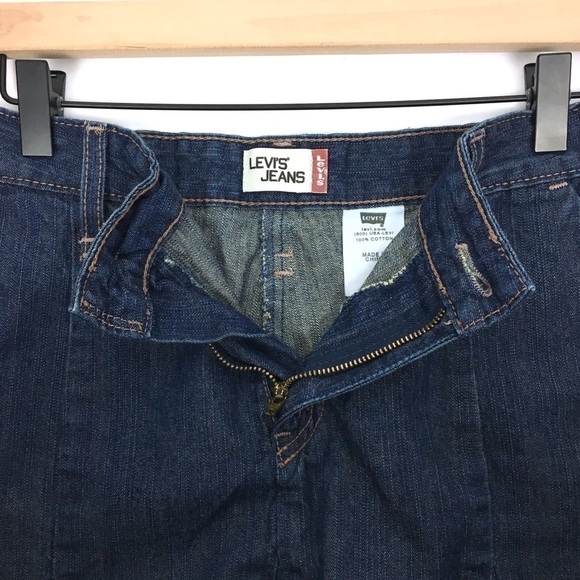 LEVI’S Jean Skirt Flare Denim Modest Western Rockabilly Cowgirl Rodeo Size 10 - Picture 6 of 10